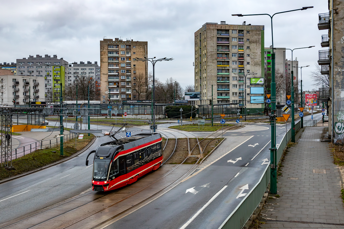 Moderus Beta MF10AC #1010: Sosnowiec, ul. Piłsudskiego