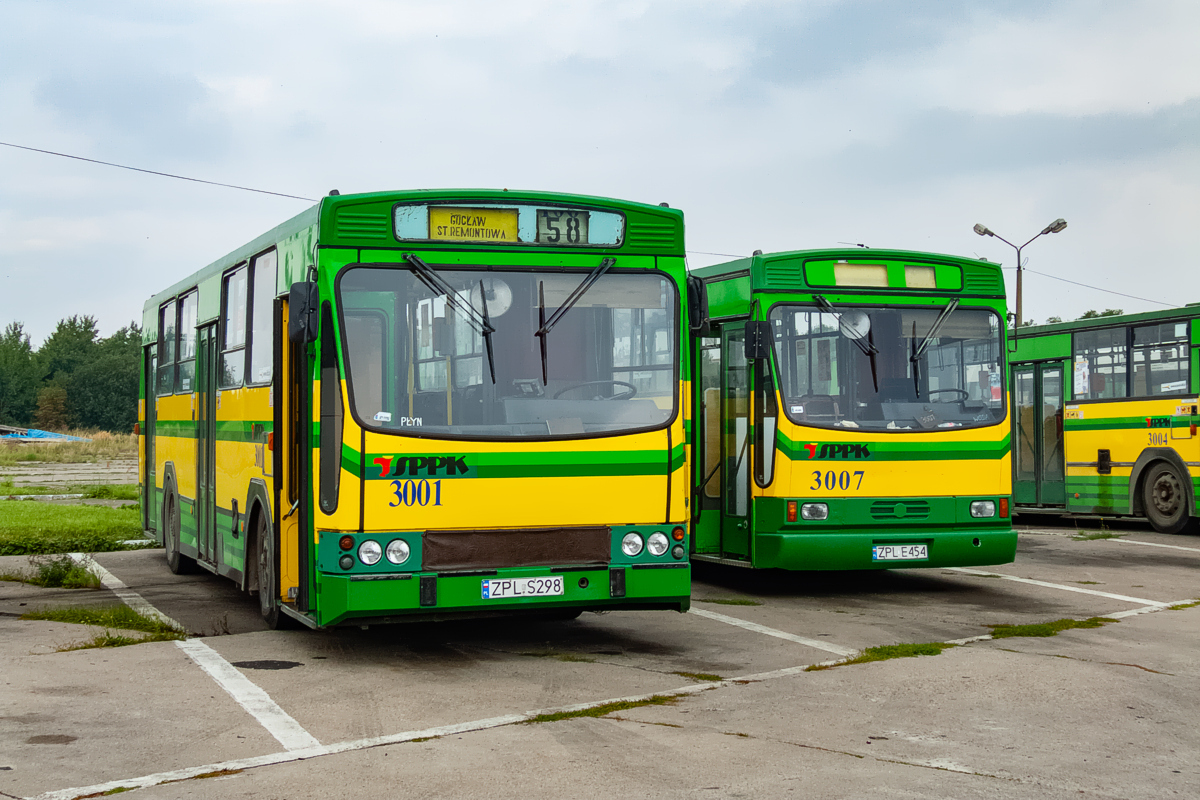 Jelcz M11 #3001, 120M #3007: Police, zajezdnia SPPK