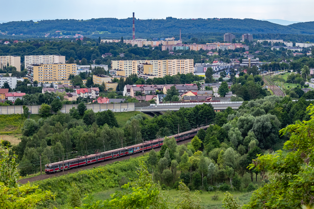 EN57-1735+110+130: Chrzanów Śródmieście - Trzebinia