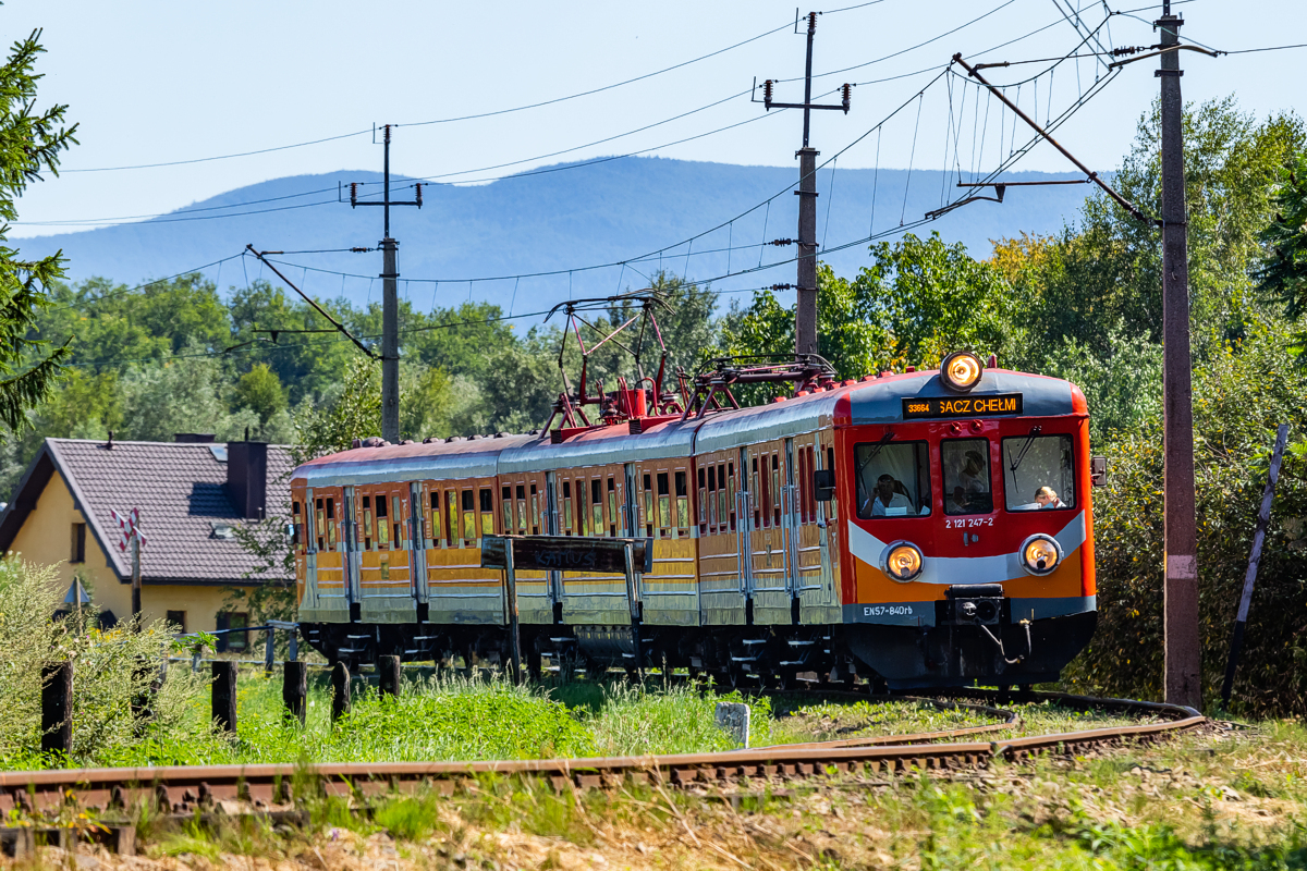 EN57-840: Nowy Sącz Miasto - Nowy Sącz Chełmiec