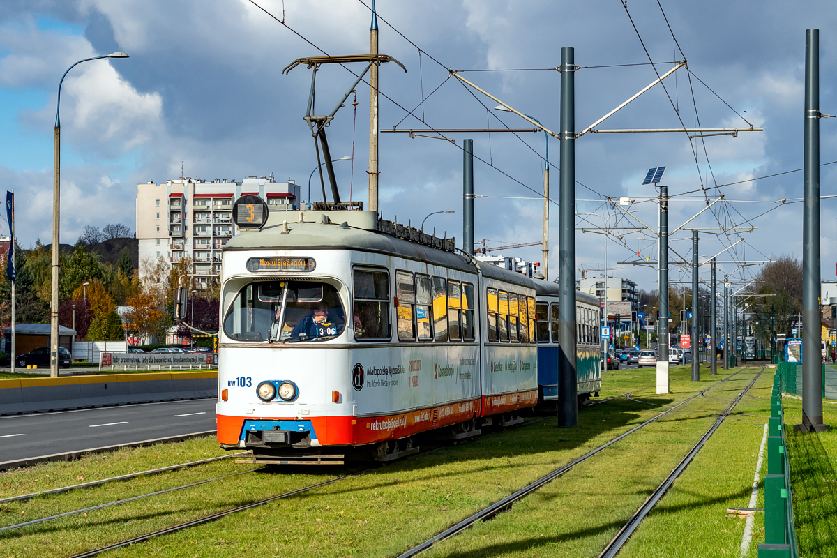 E1 #HW103+c3 #HB503: Kraków, ul. Wielicka