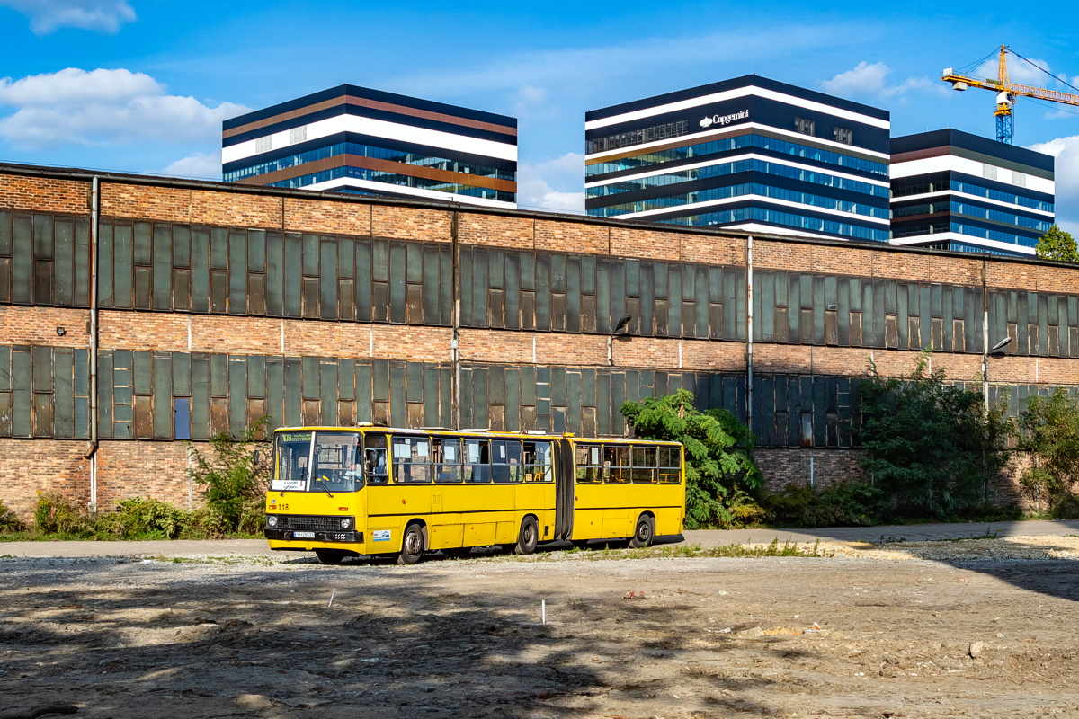 Ikarus 280.70E #118: Katowice, ul. Baildona