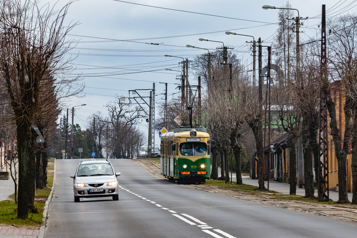 GT8N #1519: Ozorków, ul. Zgierska