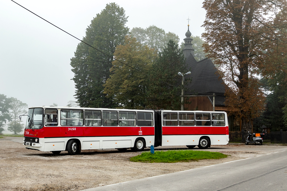 Ikarus 280.26 #34260: Grabie, pętla Grabie Kościół 
