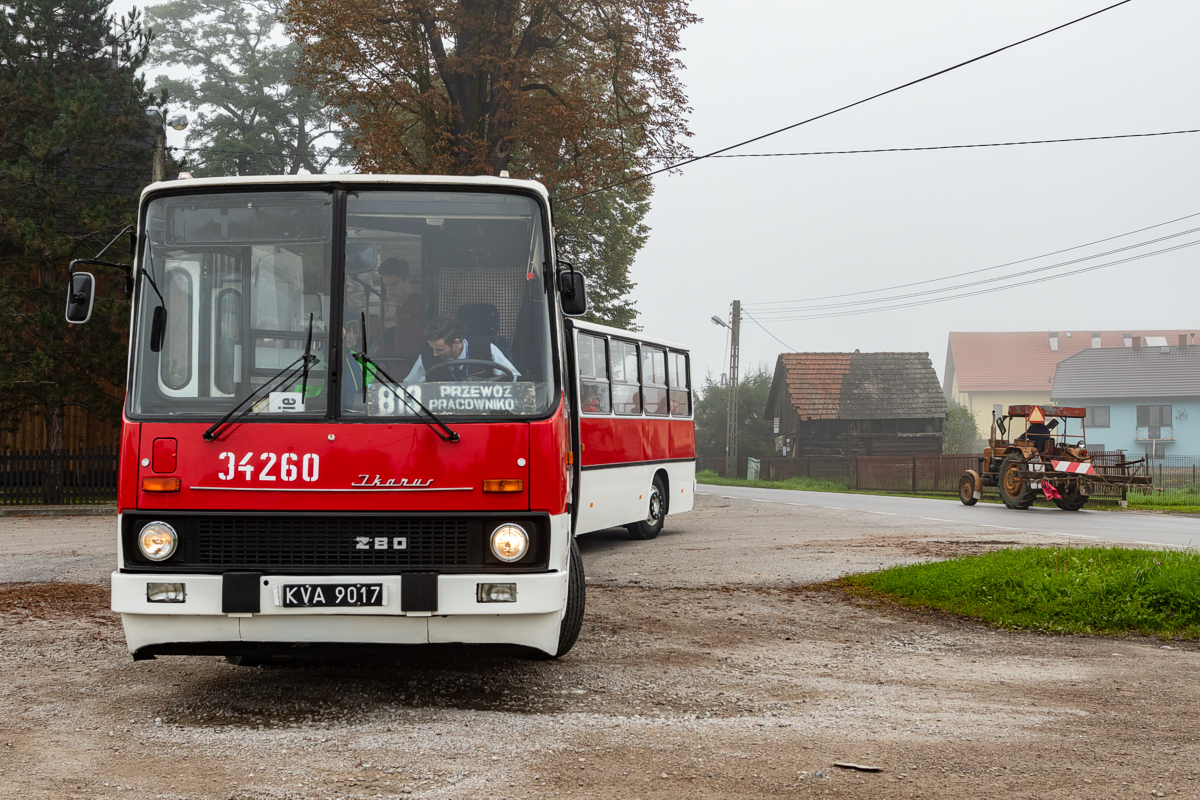 Ikarus 280.26 #34260: Grabie, pętla Grabie Kościół 