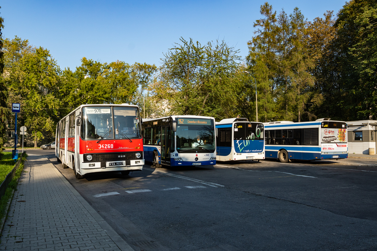 Ikarus 280.26 #34260: Kraków, pętla Aleja Przyjaźni 