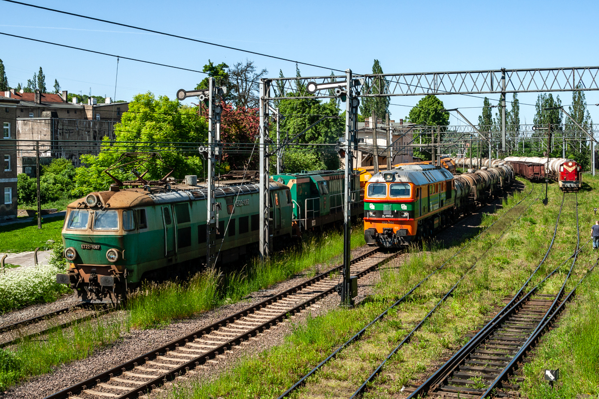 ET22-1087+SM31-062: Szczecin Glinki 