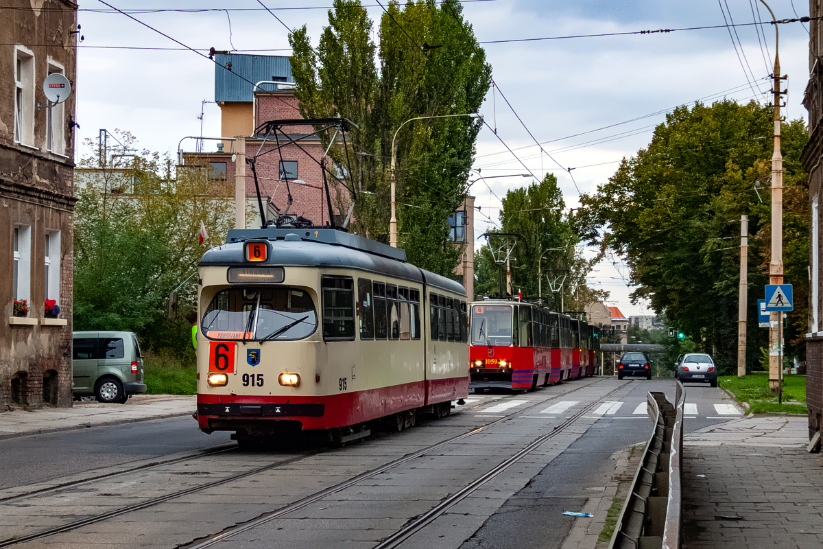GT6 #915: Szczecin, ul. Smolańska 