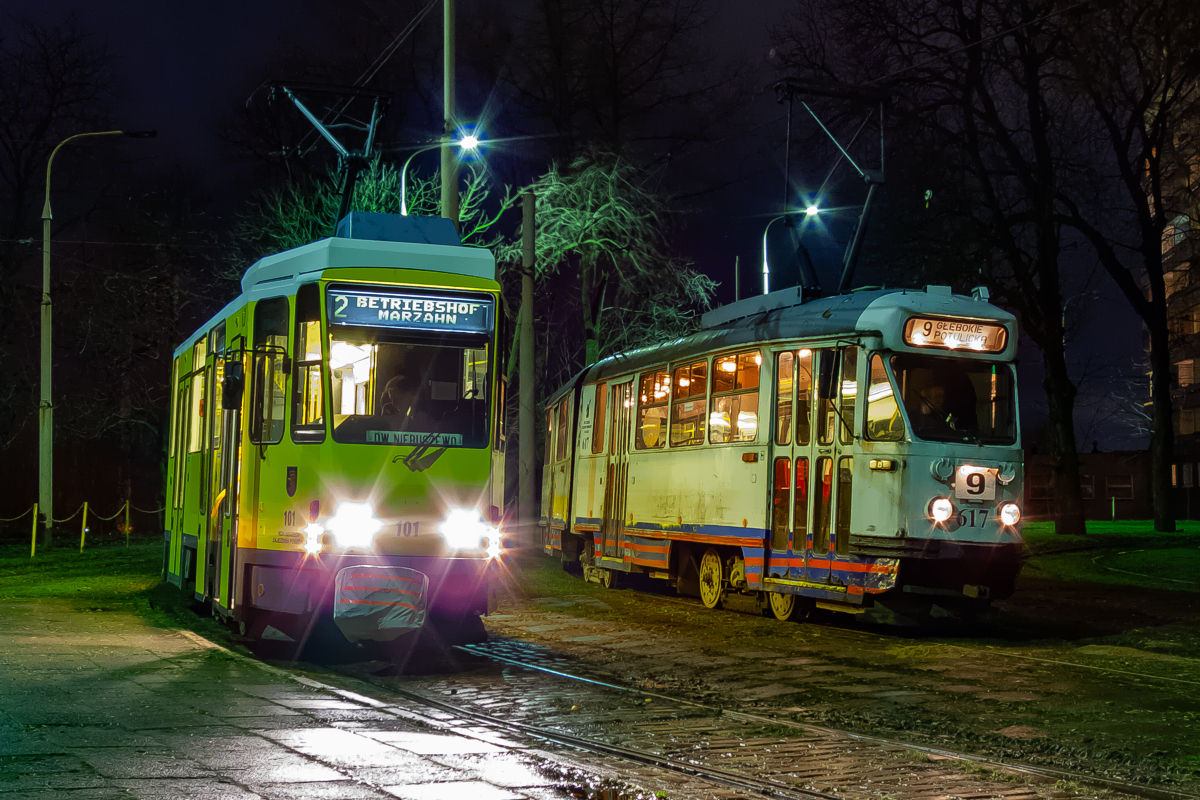 KT4Dt #101, 102Na #617: Szczecin, pętla Potulicka