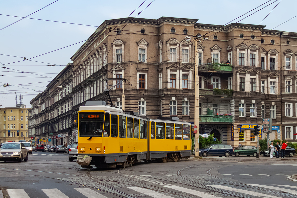KT4Dt #103: Szczecin, al. Piastów/ul. Jagiellońska 