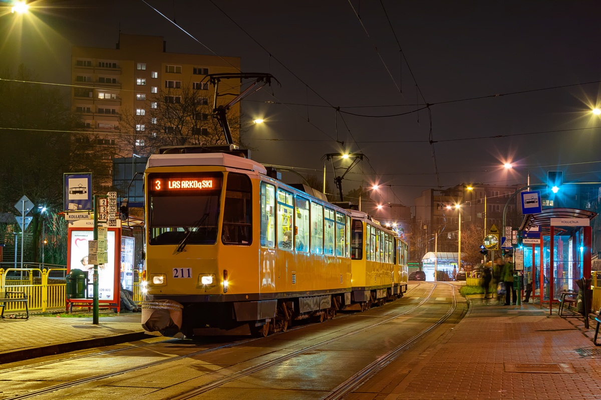 T6A2D #211+212+204: Szczecin, al. Wyzwolenia 