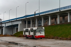 Jelcz 120M #1413: Szczecin, ul. Autostrada Poznańska Jelcz 120M #1413: Szczecin, ul. Autostrada Poznańska