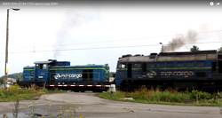 [VIDEO] SM42-936+ST44-1224 opuszczają Balin