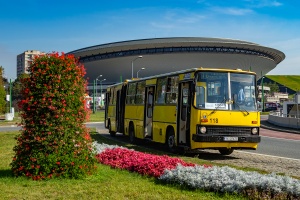 Ikarus 280.70E #118: Katowice, Rondo Ziętka Ikarus 280.70E #118: Katowice, Rondo Ziętka