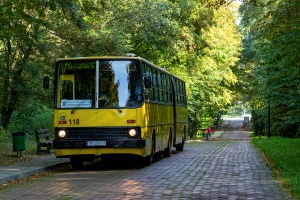 Ikarus 280.70E #118: Chorzów, Park Śląski Ikarus 280.70E #118: Chorzów, Park Śląski