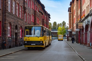 Ikarus 280.70E #118: Katowice, ul. Krawczyka Ikarus 280.70E #118: Katowice, ul. Krawczyka