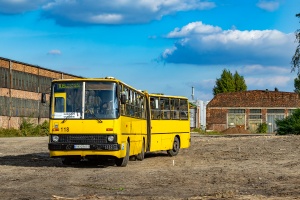 Ikarus 280.70E #118: Katowice, ul. Baildona Ikarus 280.70E #118: Katowice, ul. Baildona