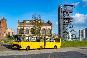 Ikarus 280.70E #118: Katowice, ul. Góreckiego Ikarus 280.70E #118: Katowice, ul. Góreckiego