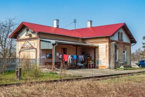 Mędrzechów - budynek dworca