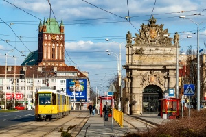 KT4Dt #7046+7023: Szczecin, Brama Portowa KT4Dt #7046+7023: Szczecin, Brama Portowa